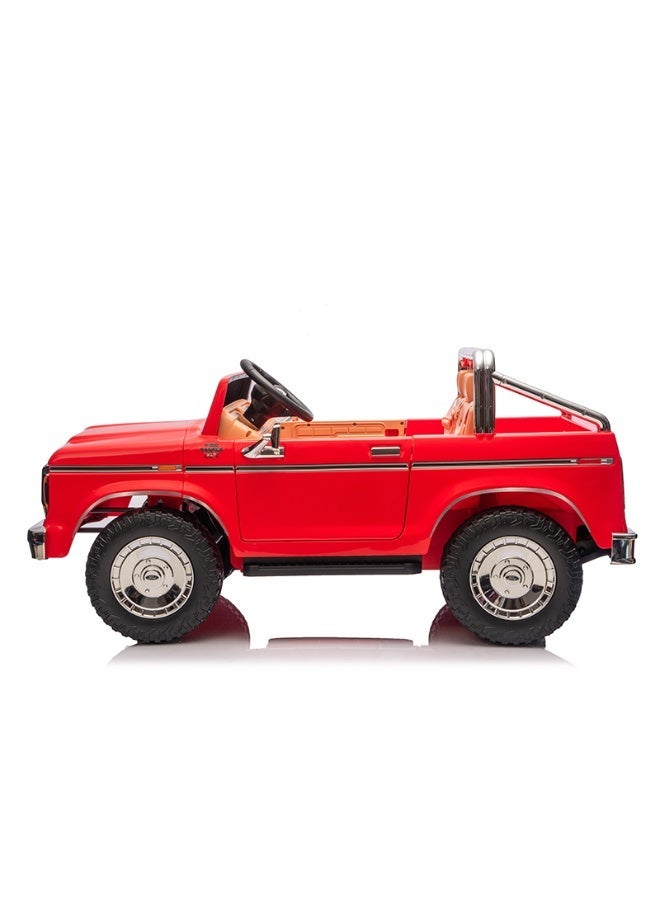 Ford 24V Classic Ford Bronco: Light red Retro Legend, Ready for Dual Adventures-light red - Image 4